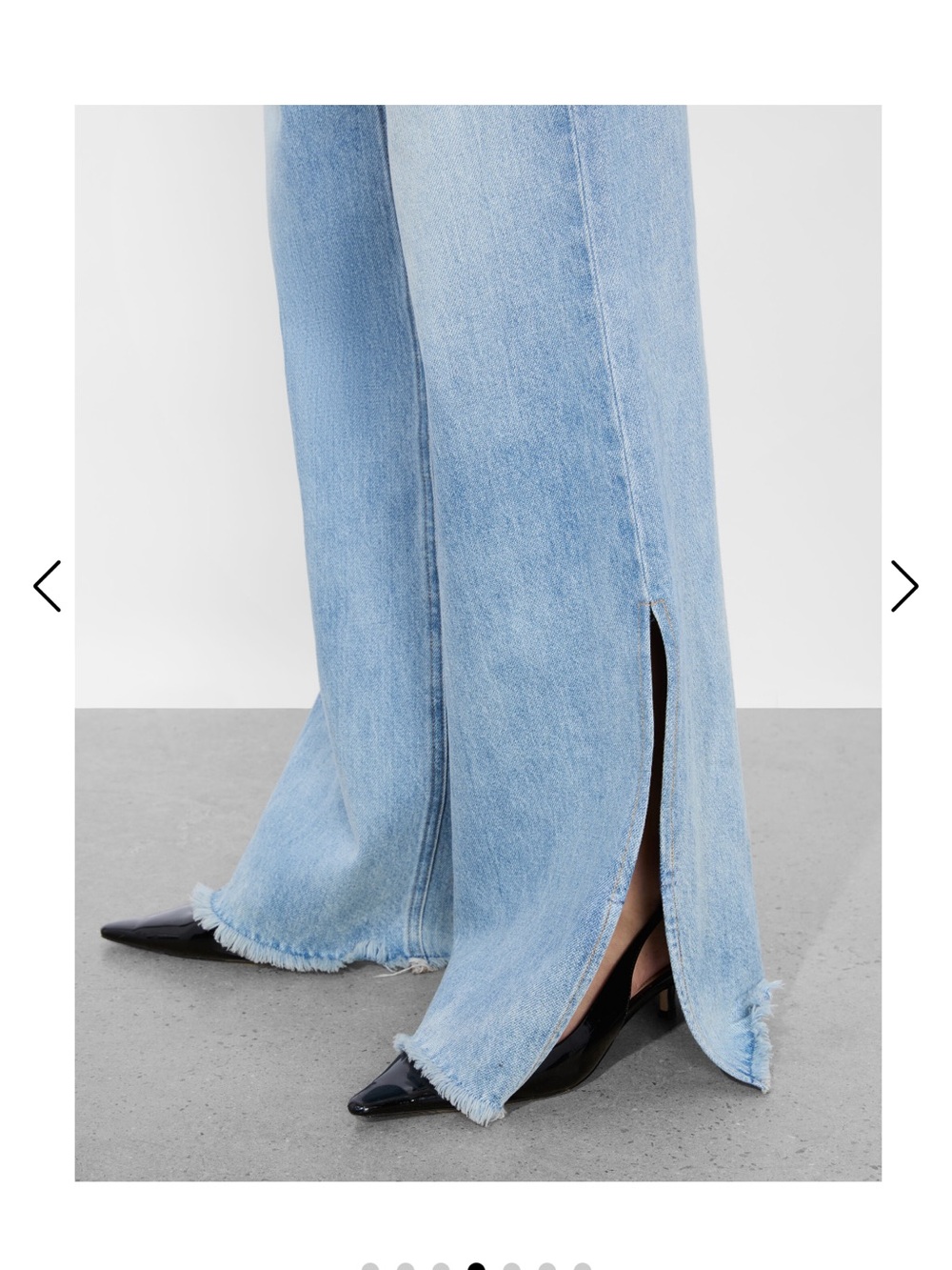 Alice + Olivia Light Wash High-Rise Wide Leg Jeans - Picture 4 of 13